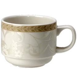 Чашка кофейная Steelite Antoinette бело-оливковый 85 мл. D 60 мм. H 45 мм. L 85 мм.