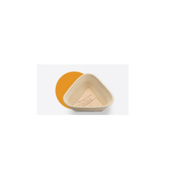 Форма для расстойки хлеба Trgopek из ротанга, треугольная с гравировкой, 230х230х90 мм