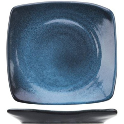 Тарелка Борисовская Керамика «Млечный путь голубой»; H30, L225, B215мм, фарфор, голубой, черный