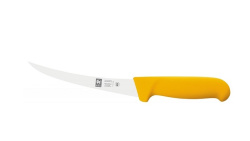 Нож обвалочный Icel Poly желтый изогнутый ,гибкое лезвие L 290/150 мм