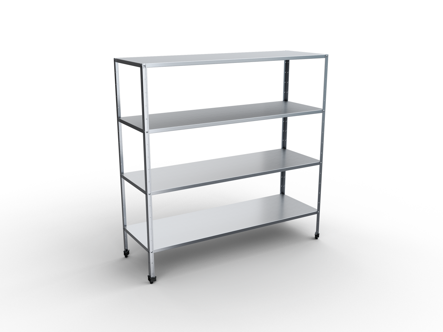 Стеллаж прямой перфорированный RADA СКСПЧ-20/5/0, 4/0, 4/18-4П