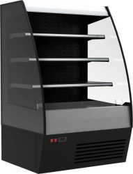 Холодильная горка гастрономическая Carboma F16-08 VM 1,0-2 0020 стеклопакет (Carboma 1600/875 ВХСп-1,0) (9005 цвет черный)