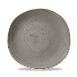 Тарелка мелкая "Волна" d26,4 см, без борта, Stonecast, цвет Peppercorn Grey