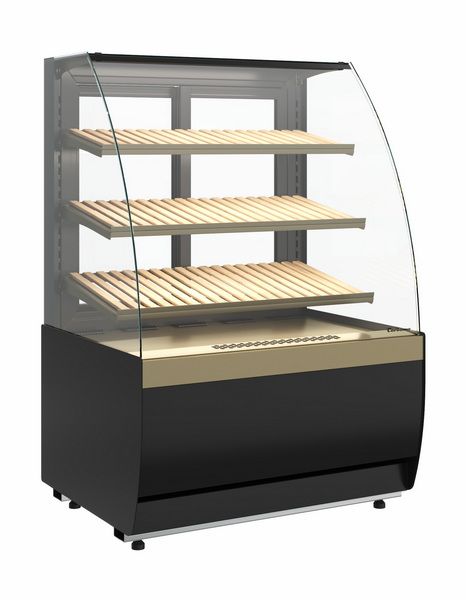 Витрина нейтральная напольная Carboma K70 N 1, 3-1 LIGHT Bread (версия 2.0) (9005-0109)