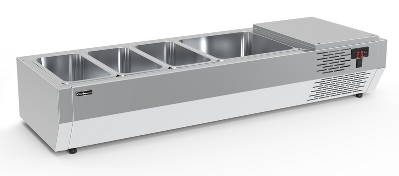 Холодильная витрина для ингредиентов Carboma IDO (A40) SM 1, 2 (VT2-G (GN1/3))