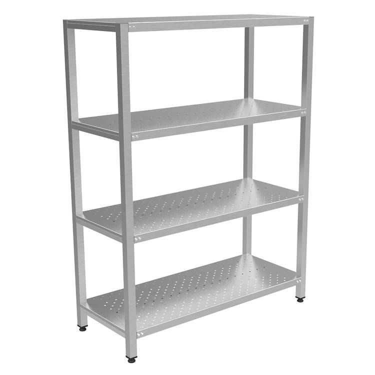 Стеллаж прямой перфорированный КОБОР СКТП-120/50 (высота 1800 мм)