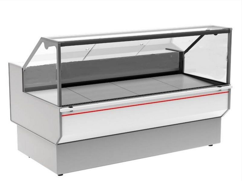 Витрина морозильная Carboma GC95 SL 2, 0-1 (ВХСн-2, 0 Carboma GC95) (0011-9003 боковины серые, декор белый)