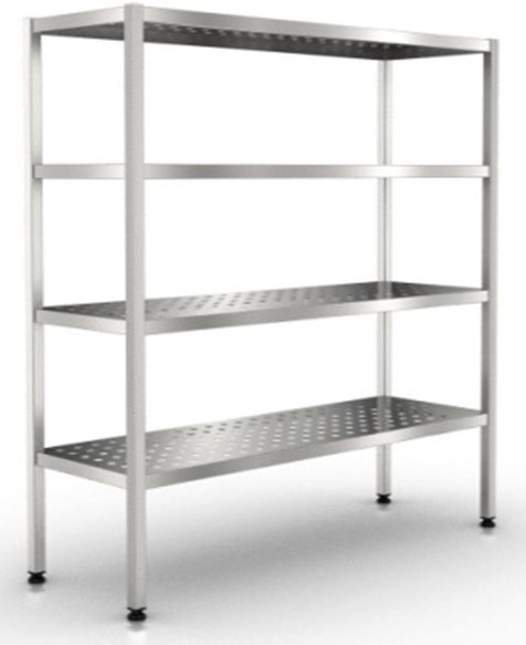 Стеллаж прямой перфорированный ROSINOX СНС-Р 16/4-4 ПП (высота 1800)