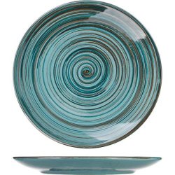 Тарелка Борисовская Керамика «Скандинавия» мелкая; D22, H2см, керамика, голубой