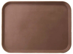 Поднос прорезиненный ProHotel коричневый L 455 мм, B 355 мм