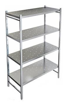 Стеллаж прямой перфорированный Техно-ТТ СТР-434/1100