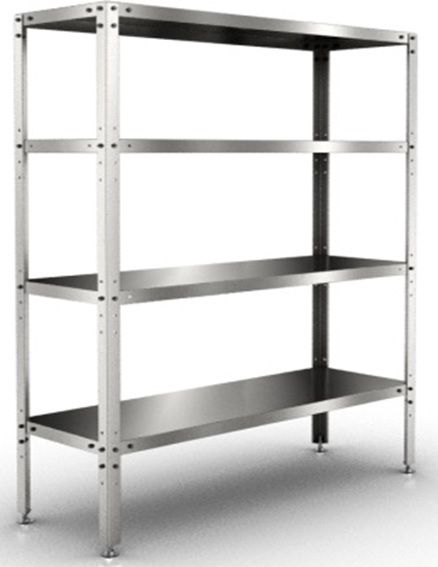 Стеллаж прямой сплошной ROSINOX СРСн 20/5-4 (высота 1800)