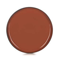 Тарелка REVOL Карактэр d260 мм, h22 мм красно-коричневая с высоким бортом