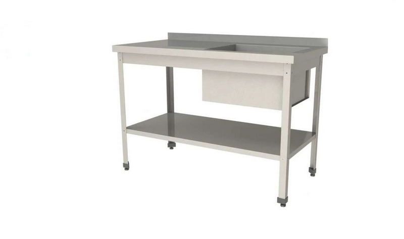 Ванна моечная с рабочей поверхностью RESTOINOX ВМСР/1-11/6-БПП-ЭН