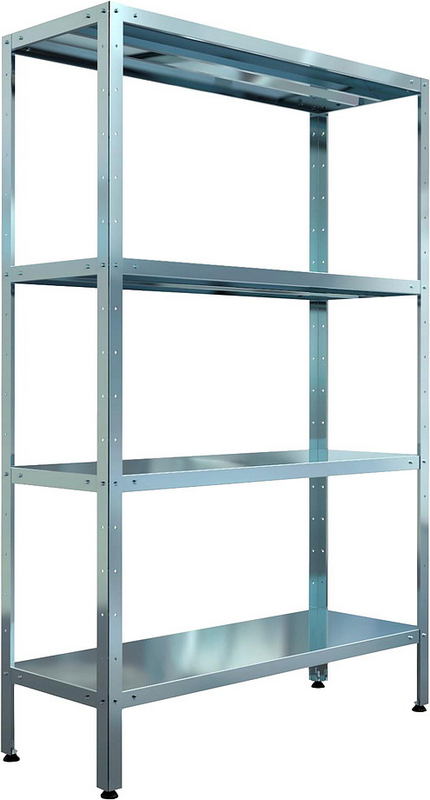 Стеллаж прямой сплошной Assum СТП-С-8/4 (800х400х1800)