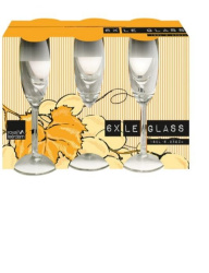 Бокал для шампанского Libbey Le Glass 180 мл. D 48 мм., H 210 мм. (Набор 6 шт.)