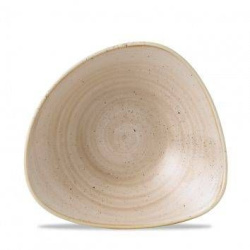 Салатник треугольный 0,60 л d23,5 см, без борта, Stonecast, цвет Nutmeg Cream