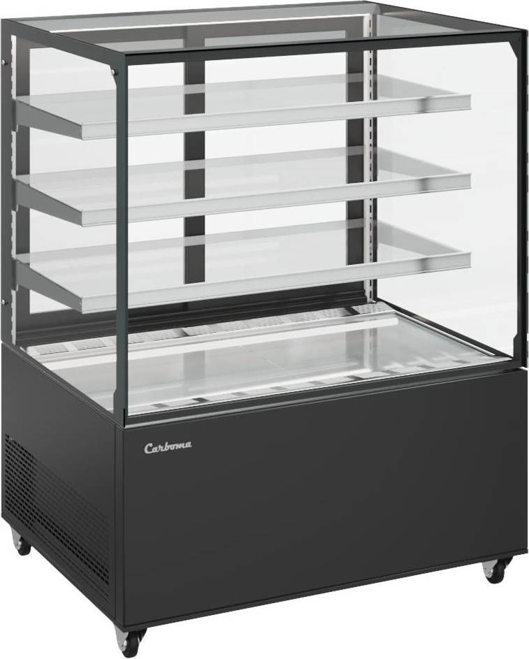 Витрина нейтральная напольная Carboma KC71-130 N 1, 2-1 (9005)