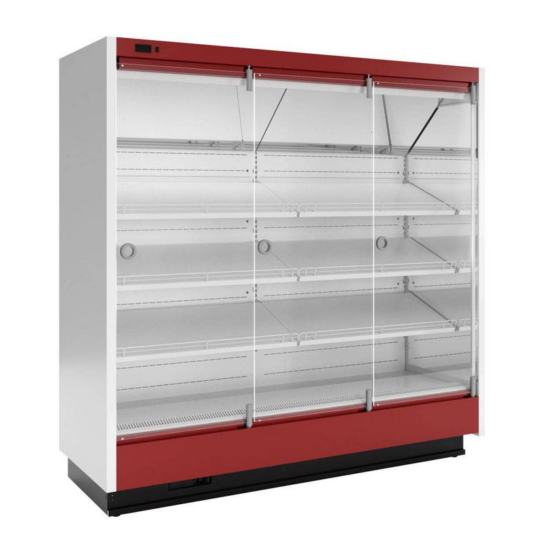 Холодильная горка фруктовая с выносным агрегатом МариХолодМаш София 195/71 ВХСп-2, 5 с ночными шторами