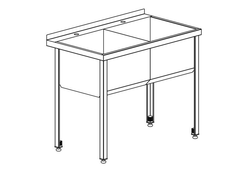 Ванна моечная Refettorio ВМБН 23/55