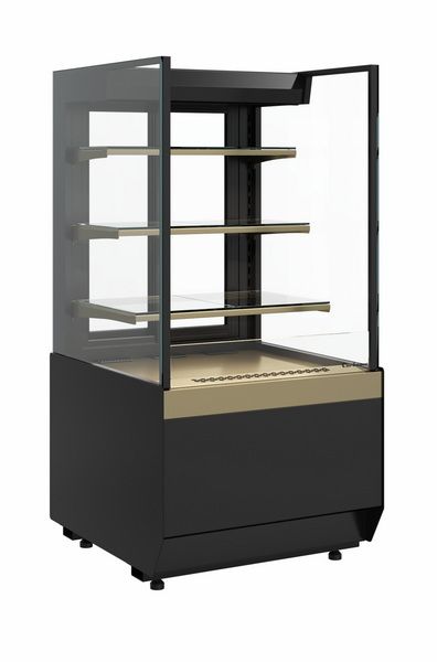 Витрина кондитерская Carboma KC70 VM 0, 6-2 STANDARD открытая, прямая боковина (версия 2.0) (9005-0109)