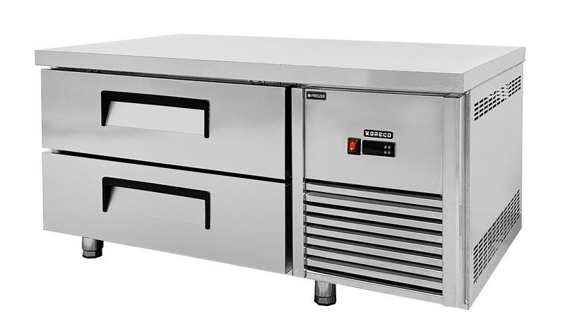 Стол холодильный Koreco MC R127D LT с 2 ящиками под 2*GN1/1, для установки тепловой линии 600-700 мм