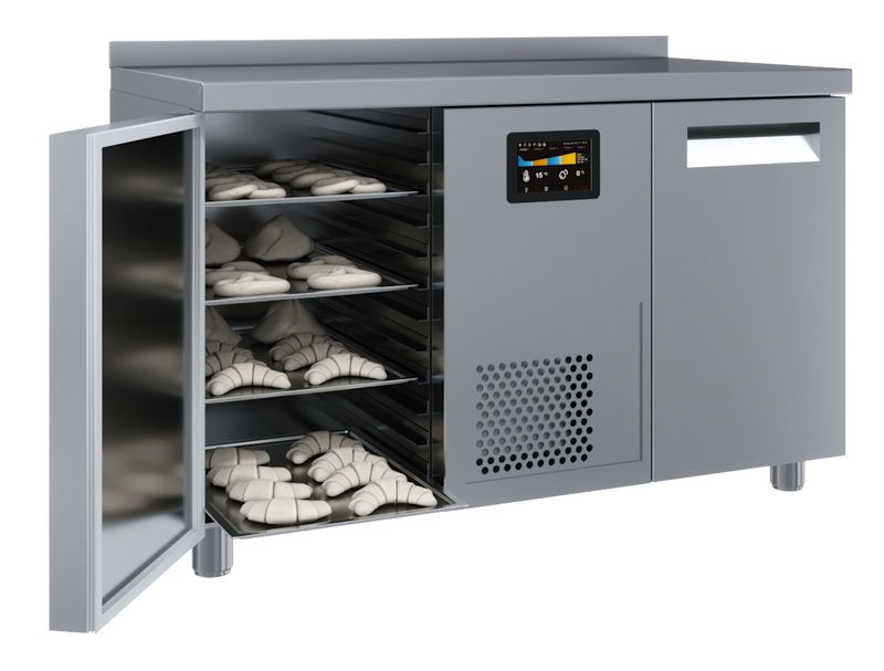 Стол холодильный для хлебопекарных производств Carboma T70 M2-1 EN-HHC (5) (0430-2 с бортом, 2 двери)