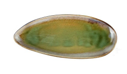 Блюдо Corone Verde сине-зеленое L 305 мм, B 135 мм