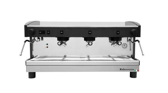 Кофемашина рожковая ROBUSTEZZA ST3M высокие группы, мультифазная, черная