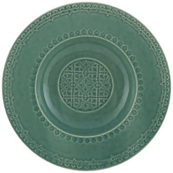 Тарелка Vista Alegre глубокая; D 25см, керамика; зеленый