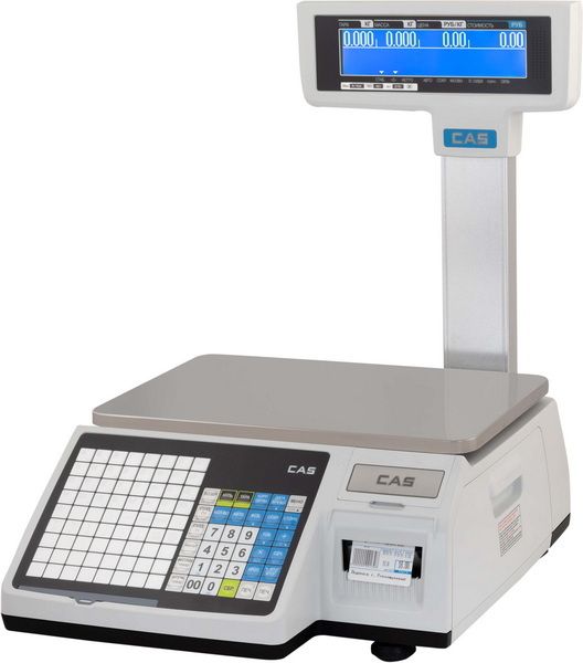Весы торговые с печатью этикеток CAS CL3000-15P
