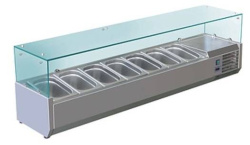 Холодильная витрина для ингредиентов Koreco VRX1600380(395II)