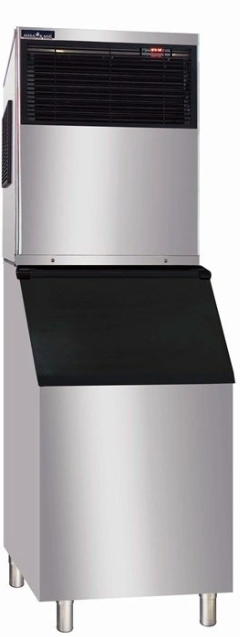 Льдогенератор EKSI Cube LLC-220, бункер D-350, кубиковый лед