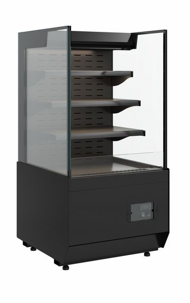 Витрина кондитерская Carboma KC70 VM 0, 6-2 STANDARD открытая, горка, прямая боковина (версия 2.0) (9005)