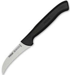 Нож для чистки овощей Pirge Ecco L 75 мм, B 19 мм черный 