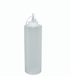 Емкость для соуса Masterglass 700 мл. d 68 мм. h 240 мм. с крышкой бел.
