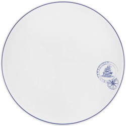 Тарелка Vista Alegre Трансатлант мелкая; D 280, H 24мм, керамика; белый, синий