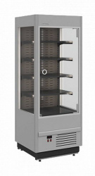 Холодильная горка гастрономическая Carboma FC20-07 VM 0,7-1 LIGHT (фронт X0, цвет по схеме, фронт стандартный цвет)