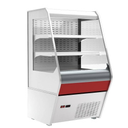 Холодильная горка гастрономическая Carboma F13-07 VM 1,0-2 0020 стеклопакет (Carboma 1260/700 ВХСп-1,0) (индивидуальное исполнение)