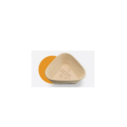 Форма для расстойки хлеба Trgopek из ротанга, треугольная с гравировкой, 250х250х90 мм