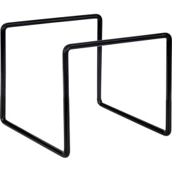 Подставка буфетная APS металл, чёрный, H 14,5, L 16,5, B 16,5 см