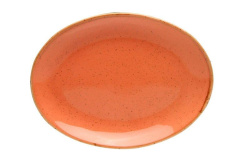 Тарелка 30 см овальная оранжевый Porland