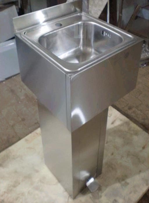 Рукомойник металлический ROSINOX РНП 4/4 с педалью