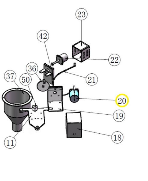 Мотор для аппарата для пончиков HURAKAN HKN-ADM02E