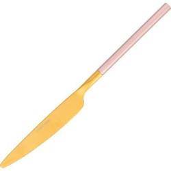 Нож столовый KunstWerk District Pink Gold Matte розово-золотой L 225 мм, B 18 мм
