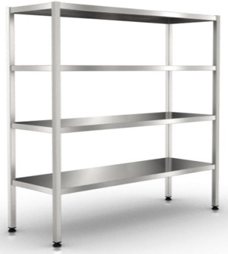 Стеллаж прямой сплошной ROSINOX СНС-Р 9/5/16-4 (высота 1600)