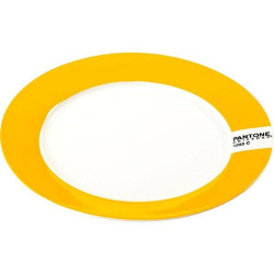 Тарелка Serax Pantone D200 мм, H15 мм бело-желтый
