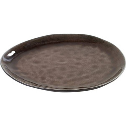 Тарелка Serax Pure 280х240 мм овальная коричнеая, керамика