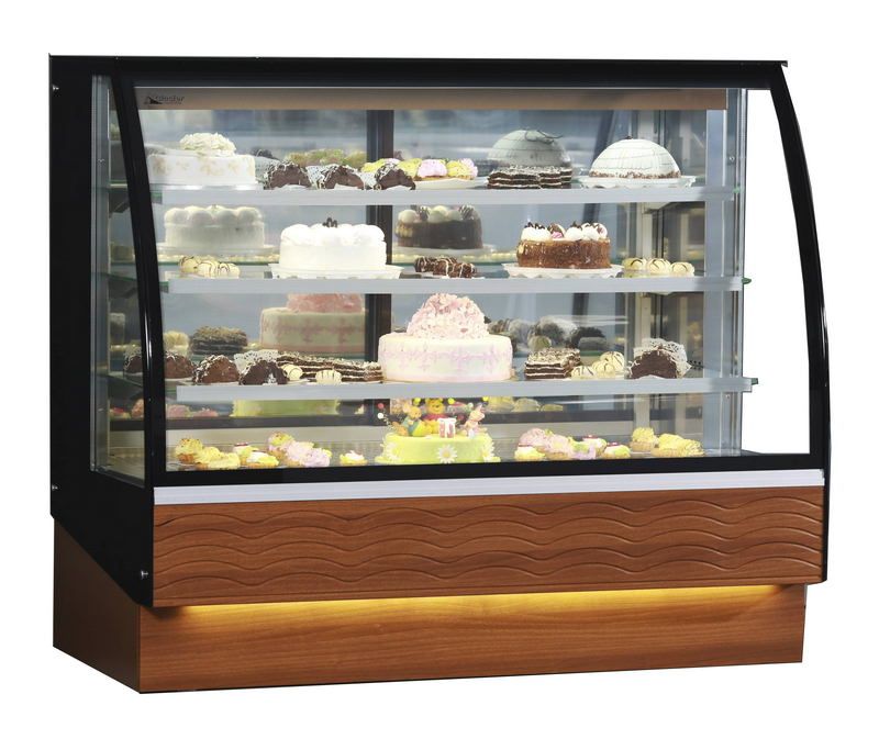 Витрина кондитерская GLACIER Аква гнутый стеклопакет 1, 4