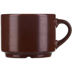 Чашка Борисовская Керамика «Шоколад»; 200мл; D8, H6см фарфор; шоколад